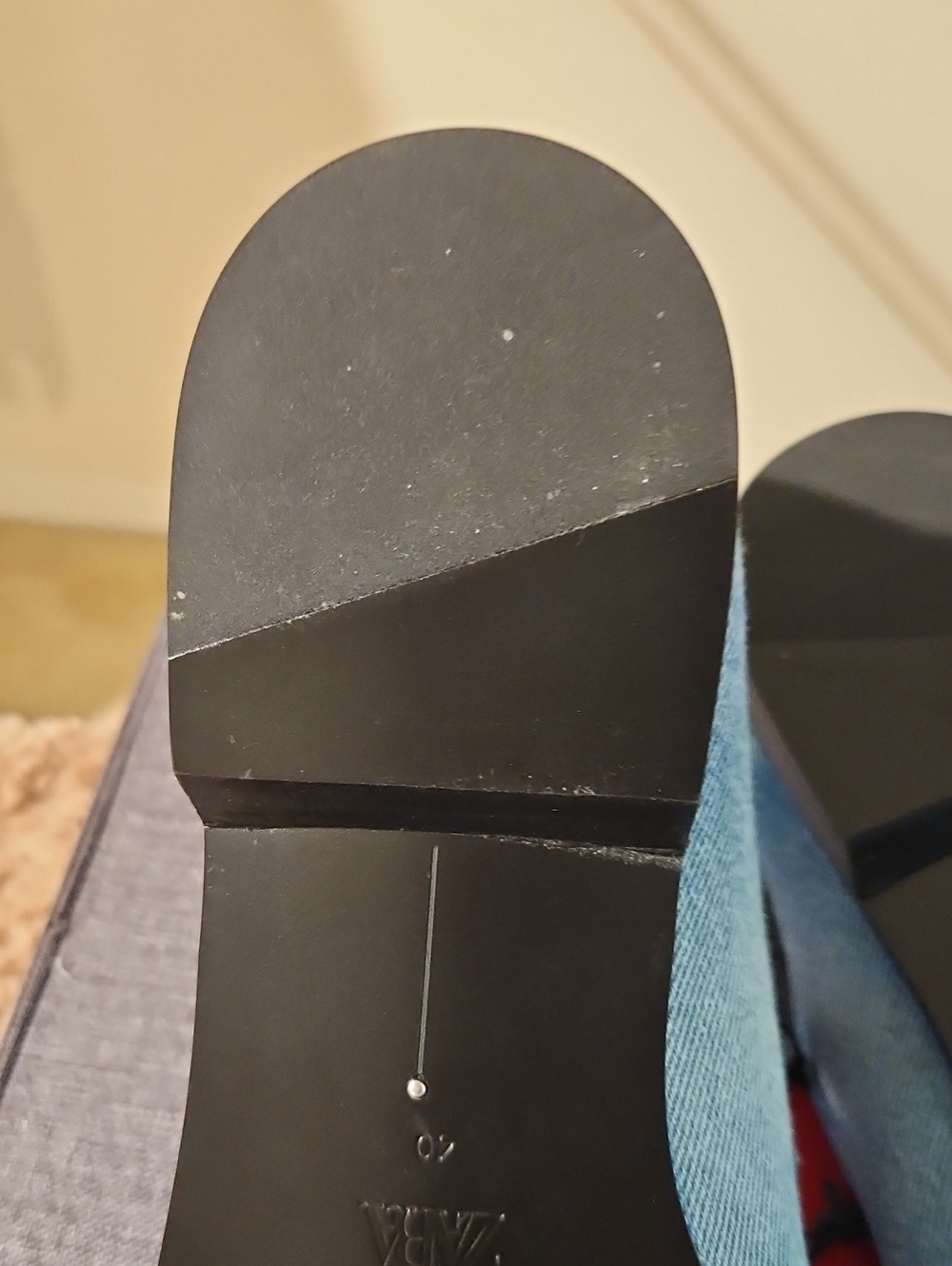 ZARA ICONS Denim Loafers - Light Blue - Picture 7 of 8